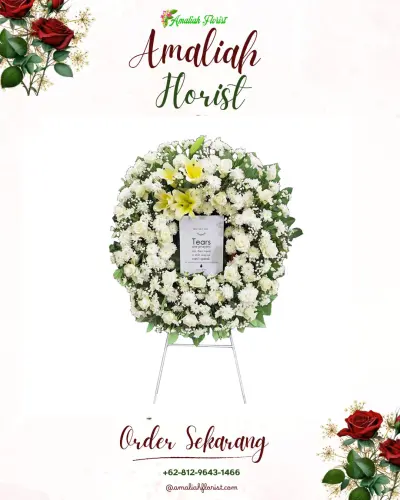 Krans Bunga Duka Cita di Pamutuh